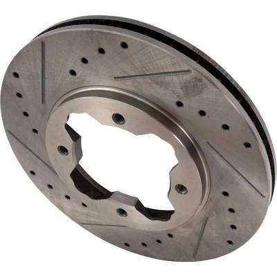 RAREELECTRICAL - New Cross-Drilled And Slotted Brake Disc Compatible With Acura Honda Accord Lx 4 Cyl 2.2L Accord Lx - Image 3