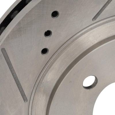 RAREELECTRICAL - New Cross-Drilled Brake Disc Compatible With Ford Mustang Bullitt 8 Cyl 4.6L Mustang Gt 8 Cyl 4.6L - Image 4