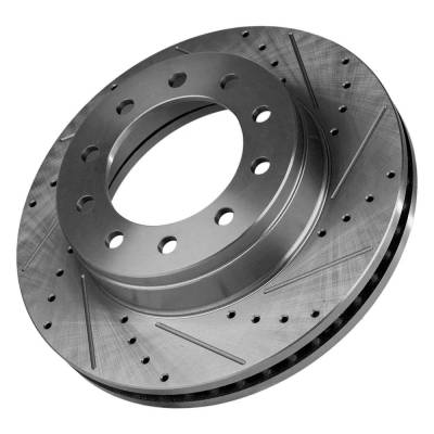 Rareelectrical - Vented Brake Disc Compatible With Ford F-450 Super Duty Harley-Davidson Edition 8 Cyl 6.4L F-450 - Image 8