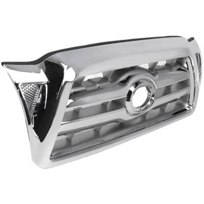 Rareelectrical - New Chrome Grille Assembly Compatible With Toyota Tacoma Base 6 Cyl 4.0L Tacoma X-Runner 6 Cyl 4.0L - Image 3
