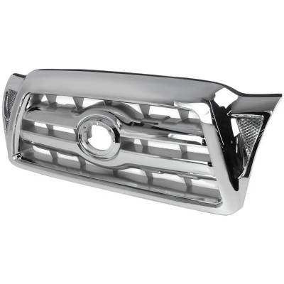 Rareelectrical - New Chrome Grille Assembly Compatible With Toyota Tacoma Pre Runner 4 Cyl 2.7L Tacoma Pre Runner 6 - Image 2