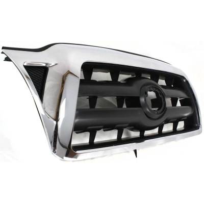 Rareelectrical - New Chrome Shell Grille Assembly Compatible With Toyota Tacoma Base 6 Cyl 4.0L Tacoma Base 4 Cyl - Image 3