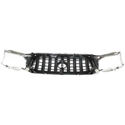 Rareelectrical - New Chrome Shell Grille Assembly Compatible With Toyota Tacoma Pre Runner 4 Cyl 2.7L Tacoma Dlx 4 - Image 4