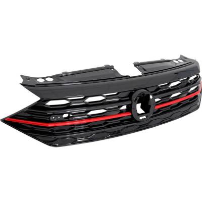 Rareelectrical - New Grille Assembly Compatible With Volkswagen Jetta Gli S 4 Cyl 2.0L Jetta Gli Autobahn 4 Cyl 2.0L - Image 3