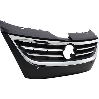 Rareelectrical - New Primed Black Grille Assembly Compatible With Volkswagen Cc Lux 4 Cyl 2.0L Cc Highline V6 6 Cyl - Image 2