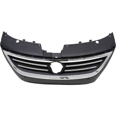 Rareelectrical - New Primed Black Grille Assembly Compatible With Volkswagen Cc Lux 4 Cyl 2.0L Cc Highline V6 6 Cyl - Image 4