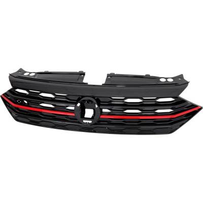 Rareelectrical - New Grille Assembly Compatible With Volkswagen Jetta Gli 4 Cyl 2.0L Jetta Gli 35Th Anniversary - Image 1