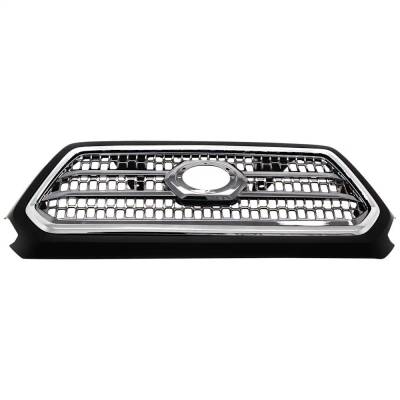 Chrome Grille Assembly Compatible With Toyota Tacoma Trd Off-Road 6 Cyl 3.5L Tacoma Trd Sport 6 Cyl