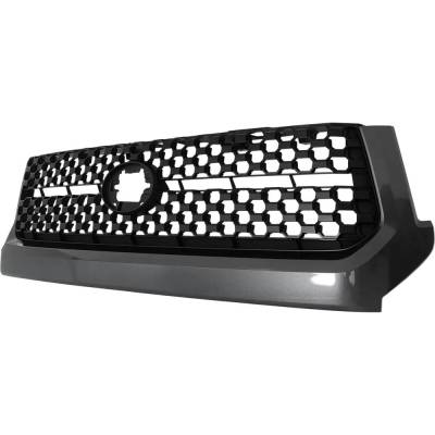 Rareelectrical - New Painted Black Grille Assembly Compatible With Toyota Tundra Trd Pro 8 Cyl 5.7L Tundra Trd - Image 3