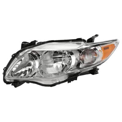 Rareelectrical - New Headlight Compatible With 2009-2010 Toyota Corolla 1.8L I4 Left Driver Side Halogen Rept100104q - Image 1
