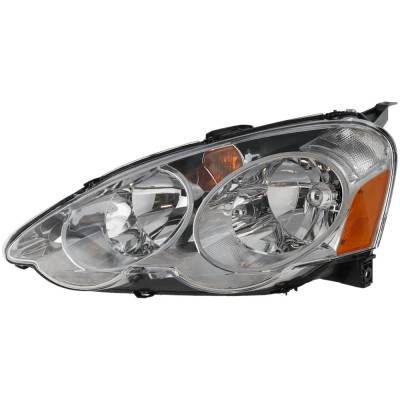 Headlight Compatible With 2002-2004 Acura Rsx 2.0L I4 K20a3 K20a2/K20z1 Left Driver Side Halogen