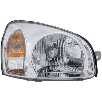 Rareelectrical - Headlight Compatible With 2001-2003 Hyundai Santa Fe 2.4L 2.7L I4 Right Passenger Side Halogen - Image 2