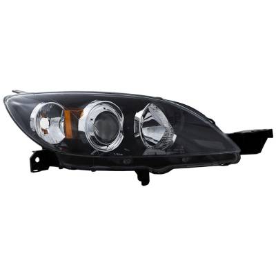 Rareelectrical - New Headlight Compatible With 2004-2009 Mazda 3 2.0L 2.3L I4 Right Passenger Side Halogen M100165q - Image 1