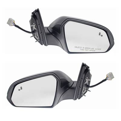 Rareelectrical - New Pair Of Mirrors Compatible With Hyundai Sonata Gl Gls Se Sel Sedan 4 Door 2.4L 2018 2019 By Part - Image 2