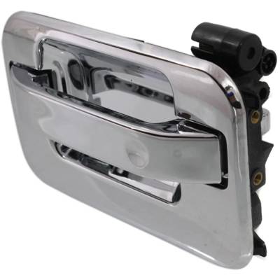 Rareelectrical - Left Rear Exterior Door Handle Compatible With 2004-2022 Ford F-150 Chrome Without Key Hole - Image 2