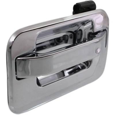 Rareelectrical - Left Rear Exterior Door Handle Compatible With 2004-2022 Ford F-150 Chrome Without Key Hole - Image 3