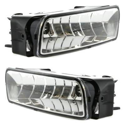 Rareelectrical - New Pair Of Daytime Running Lights Compatible With Ford Expedition Expedition Nbx 2003 2004 By Part - Image 1