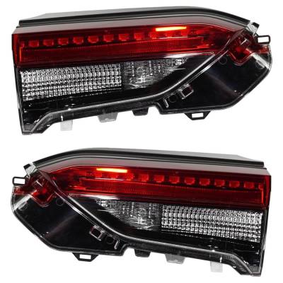 Led Tail Light Assembly Right Left Pair Inner Compatible With 2019-2025 Toyota Rav4 Trail Hybrid Le