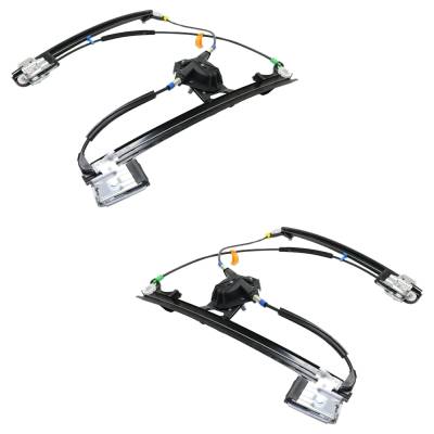 Rareelectrical - New Front Left And Front Right Window Regulator Compatible With Volkswagen Golf Gls 4 Cyl 2.0L Jetta - Image 2