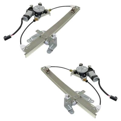 Rareelectrical - New Rear Left And Rear Right Window Regulator Compatible With Nissan Xterra Xe 4 Cyl 2.4L Frontier - Image 2