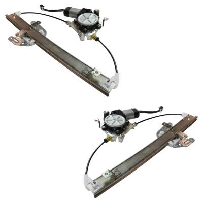 Rareelectrical - New Rear Left And Rear Right Window Regulator Compatible With Nissan Frontier Xe 6 Cyl 3.3L Frontier - Image 3