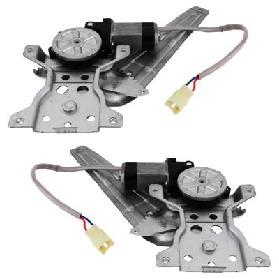 Rareelectrical - New Rear Left And Rear Right Window Regulator Compatible With Toyota Yaris Base Yaris S 2007-2012 By - Image 2