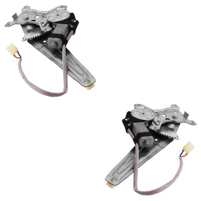 Rareelectrical - New Rear Left And Rear Right Window Regulator Compatible With Toyota Yaris Base Yaris S 2007-2012 By - Image 3