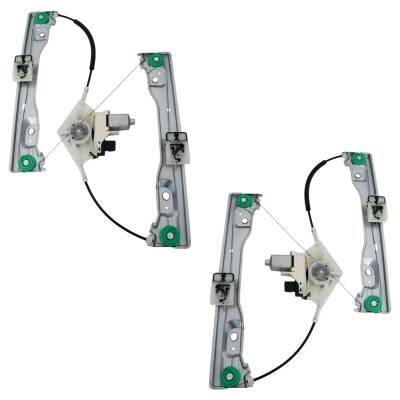 Rareelectrical - New Front Left And Front Right Window Regulator Compatible With Dodge Jeep Grand Cherokee Overland 6 - Image 3