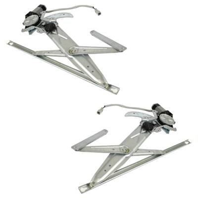 Rareelectrical - New Front Left And Front Right Window Regulator Compatible With Honda Civic Ex Civic Vx 1992-1995 By - Image 2