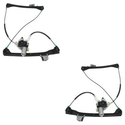 New Front Left And Front Right Window Regulator Compatible With Bmw 325Ci Base 6 Cyl 2.5L 330Ci Base