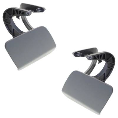Rareelectrical - New Pair Of Headlight Washer Cover Compatible With Mercedes Benz E350 Base 6 Cyl 3.5L E550 Base 8 - Image 2