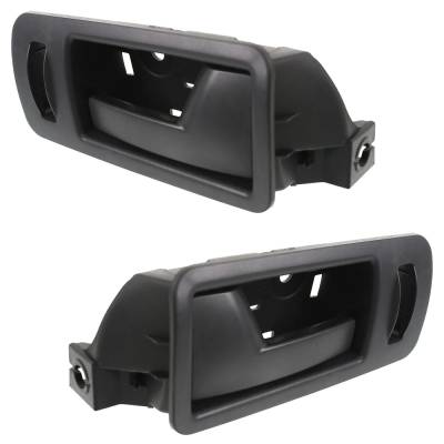 Rareelectrical - Front Driver And Passenger Side Interior Door Handle Compatible With 2005-2014 Ford Mustang Black - Image 2