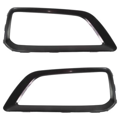 New Pair Of Headlight Bezel Compatible With Hyundai Kona Trend 4 Cyl 1.6L Kona Se 4 Cyl 2.0L