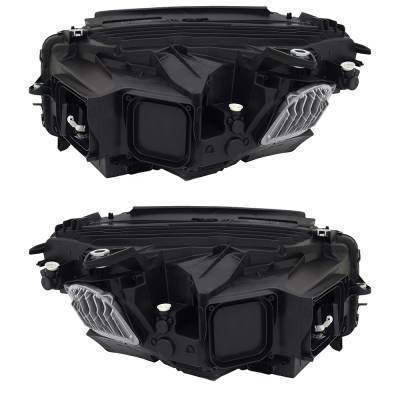 Rareelectrical - New Pair Of Headlights Compatible With Mercedes-Benz Glc350e 4Matic 4-Door 2.0L 2018 2019 By Part - Image 2