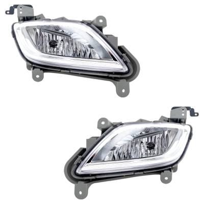 Rareelectrical - New Front Left And Front Right Fog Light Compatible With Hyundai Veloster Turbo 4 Cyl 1.6L Veloster - Image 3