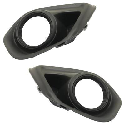 Rareelectrical - New Front Left And Front Right Fog Light Trim Compatible With Mitsubishi Outlander Sport Se Rvr Es - Image 2