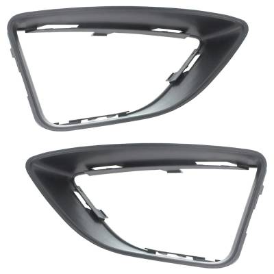 New Front Left And Front Right Fog Light Trim Compatible With Ford Fusion Se Fusion S 2010-2012 By
