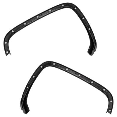 Rareelectrical - New Front Left And Front Right Fender Trim Compatible With Gmc Sierra 1500 Sle Sierra 1500 Denali - Image 2