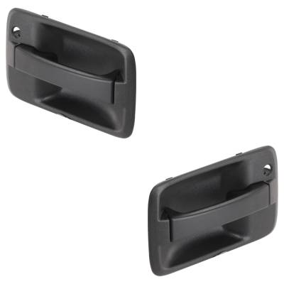 Front Driver And Passenger Side Exterior Door Handle Compatible With 2007-2017 Isuzu Npr-Hd Isuzu