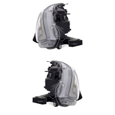 Rareelectrical - New Pair Of Headlights Compatible With Nissan Sentra Sr Turbo Sedan Plastic Led Bulb High And Low - Image 6