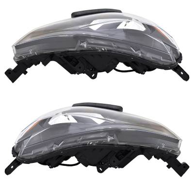 Rareelectrical - New Pair Of Headlights Compatible With Nissan Sentra Sl Sedan Plastic Led Bulb High And Low Beam - Image 5
