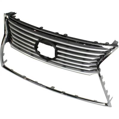 New Chrome Shell Grille Assembly Compatible With Lexus Ls460 L 8 Cyl 4.6L Ls460 Base 8 Cyl 4.6L