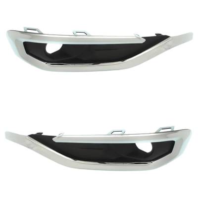 Rareelectrical - New Front Left And Front Right Fog Light Trim Compatible With Gmc Acadia Denali 6 Cyl 3.6L Acadia - Image 4