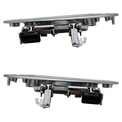 Rareelectrical - Front Driver And Passenger Side Exterior Door Handle Compatible With 2000-2005 Toyota Echo Chrome - Image 5