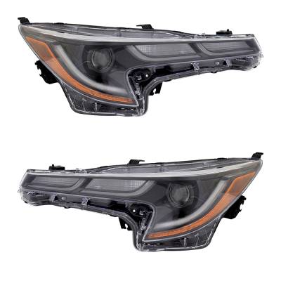 Rareelectrical - New Pair Of Headlights Compatible With Toyota Corolla Se Nightshade Sedan 4-Door 2.0L 2020 2021 2022 - Image 3