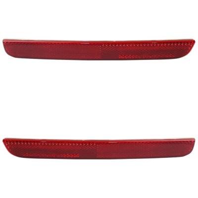 Rareelectrical - New Rear Left And Rear Right Bumper Reflector Compatible With Dodge Challenger 392 Hemi Scat Pack - Image 1