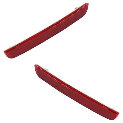 Rareelectrical - New Rear Left And Rear Right Bumper Reflector Compatible With Dodge Challenger Srt Hellcat Redeye - Image 2