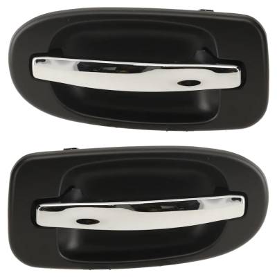 Rareelectrical - Rear Driver And Passenger Side Exterior Door Handle Compatible With 1997-2009 Chevrolet Venture - Image 1