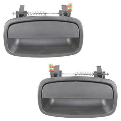 Rear Driver And Passenger Side Exterior Door Handle Compatible With 1995-2002 Kia Sportage Textured