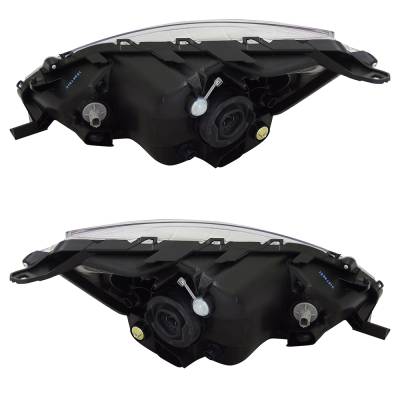 Rareelectrical - New Pair Of Headlights Compatible With Mitsubishi Mirage Se Hatchback 2017 2018 2019 2020 By Part - Image 3